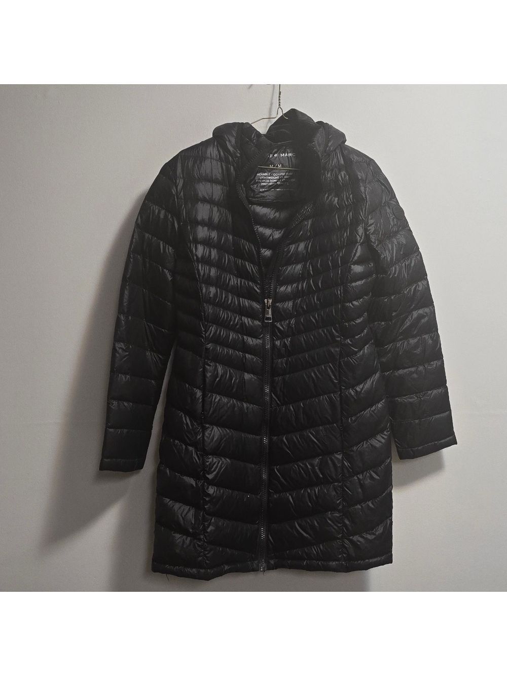 Andrew Marc Women's Black Puffer Light Weight Jacket Coat